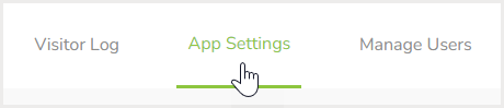 app settings