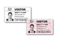 Secure visitor management with expiring visitor badges